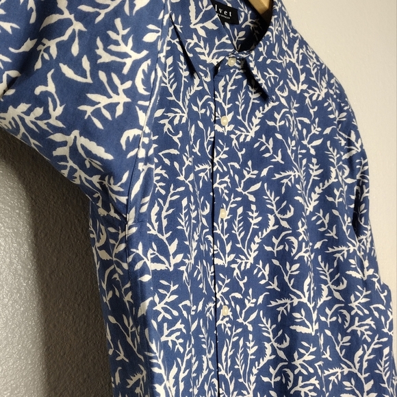 NWT Velvet By Graham & Spencer Fern Print Men's Long Sleeve Button Down Shirt - Picture 7 of 15